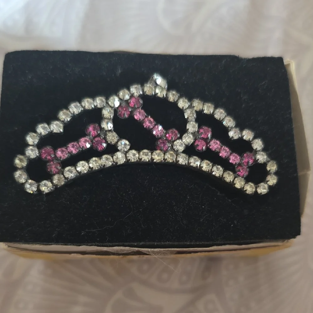 Pink and Silver Small Pet Grooming Tool